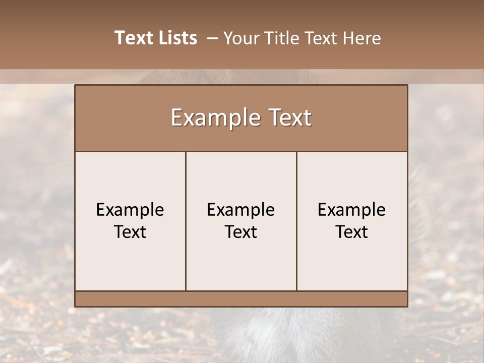 Wildlife Wood One PowerPoint Template