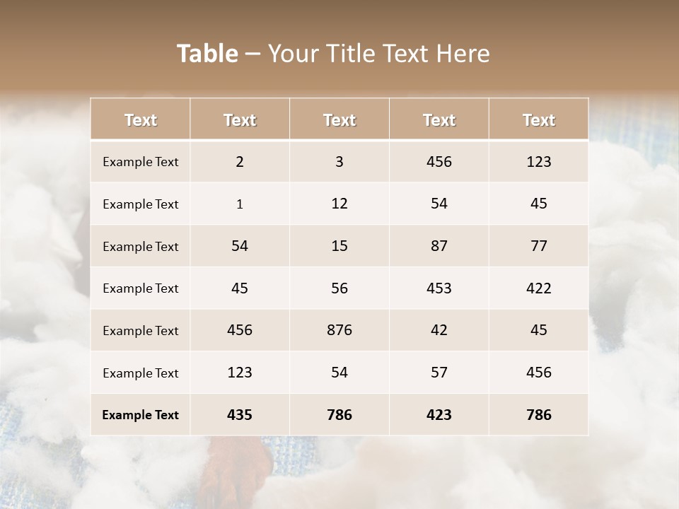 A Brown Dog Sitting On Top Of A Pile Of Cotton PowerPoint Template