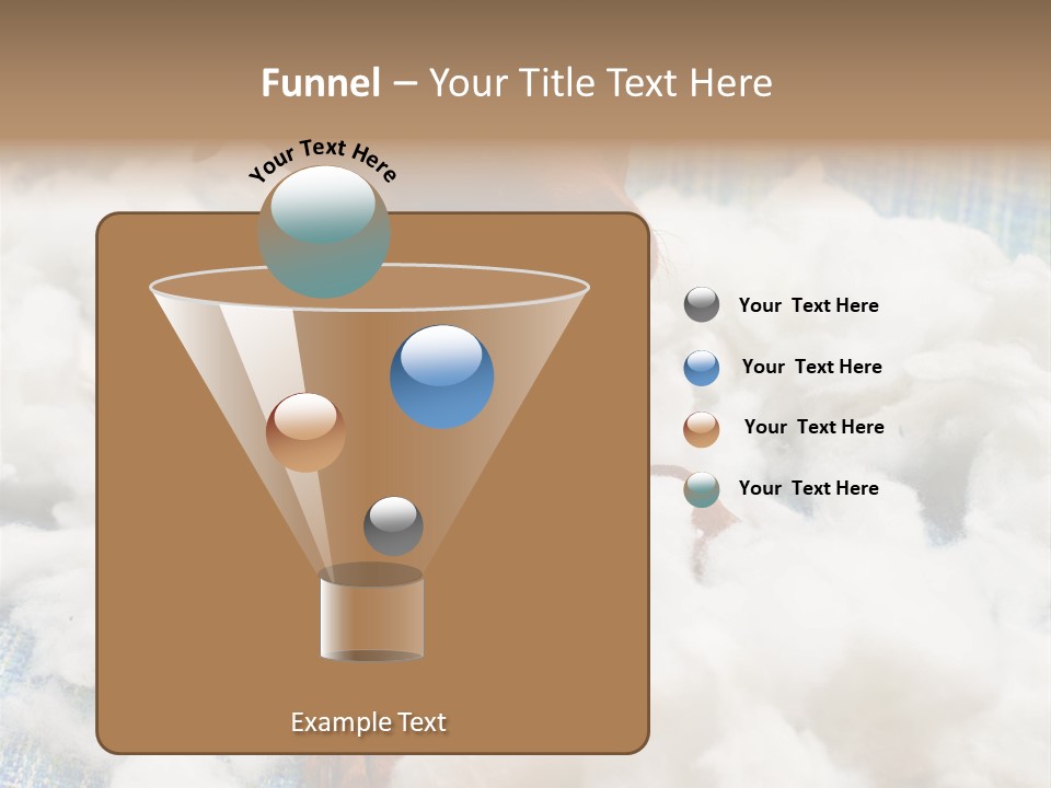 A Brown Dog Sitting On Top Of A Pile Of Cotton PowerPoint Template