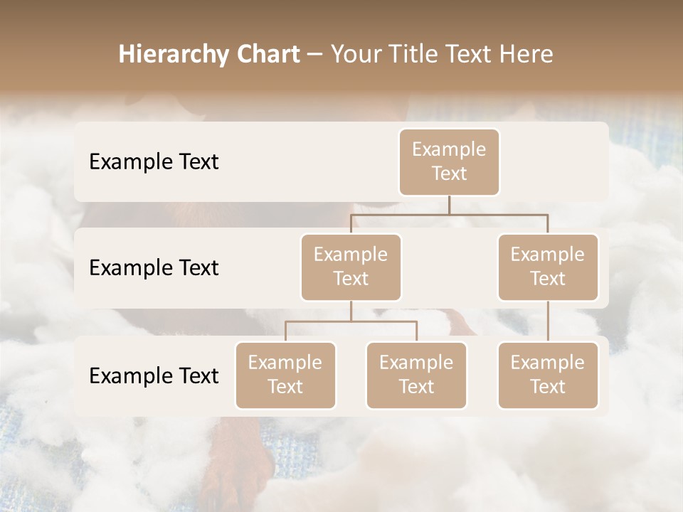 A Brown Dog Sitting On Top Of A Pile Of Cotton PowerPoint Template