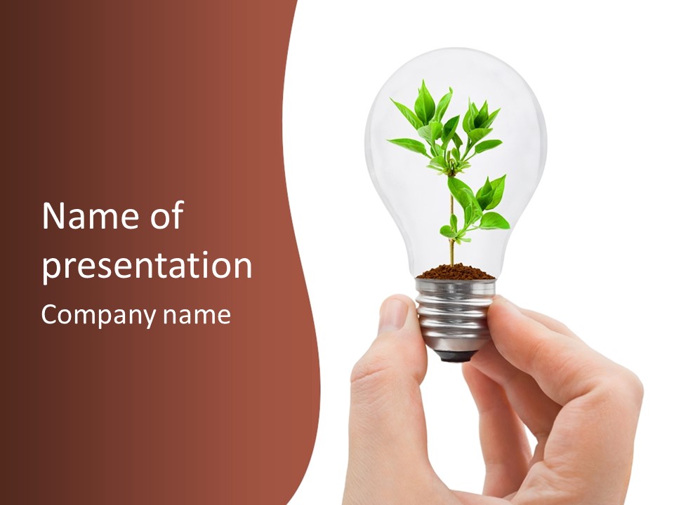 Plant Background Solution PowerPoint Template