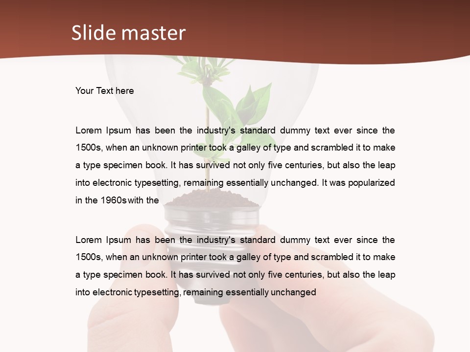 Plant Background Solution PowerPoint Template