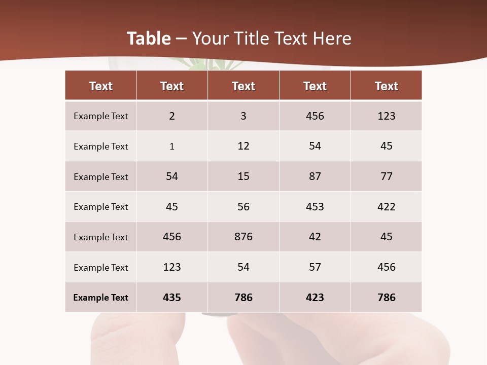 Plant Background Solution PowerPoint Template
