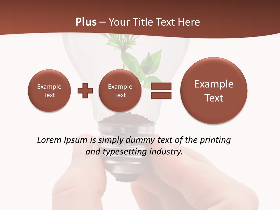 Plant Background Solution PowerPoint Template