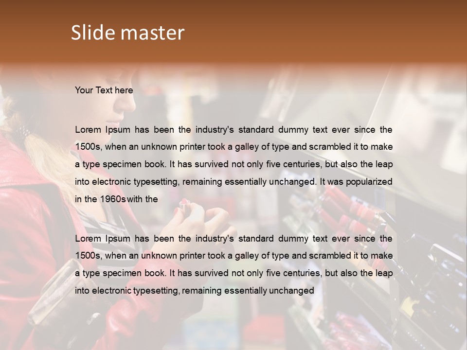 Makeup Face Urban PowerPoint Template