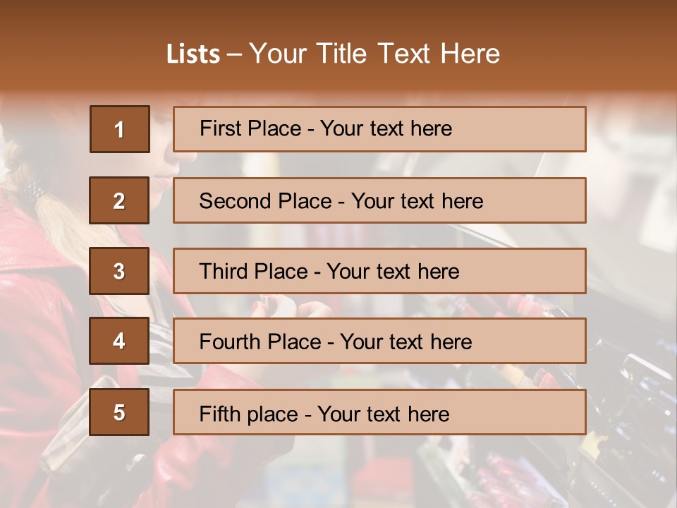 Makeup Face Urban PowerPoint Template