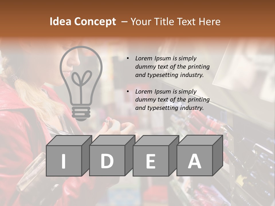 Makeup Face Urban PowerPoint Template