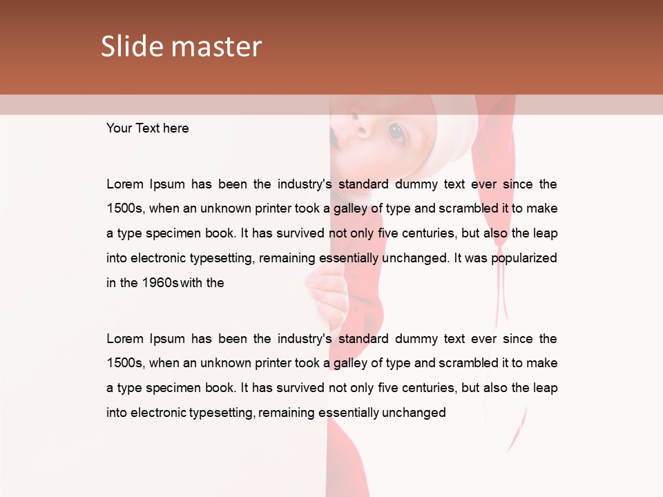 Christmas Baby Hands PowerPoint Template