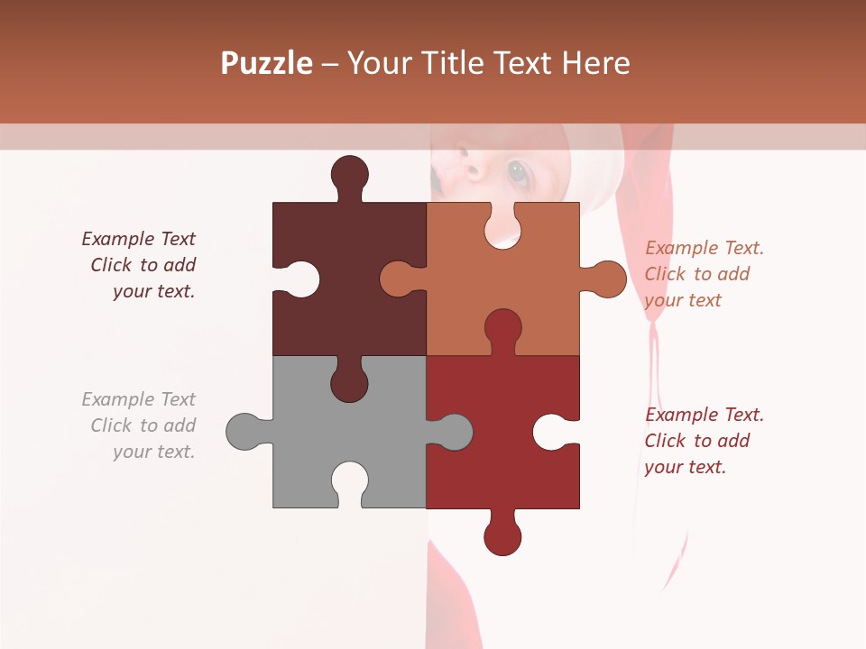 Christmas Baby Hands PowerPoint Template