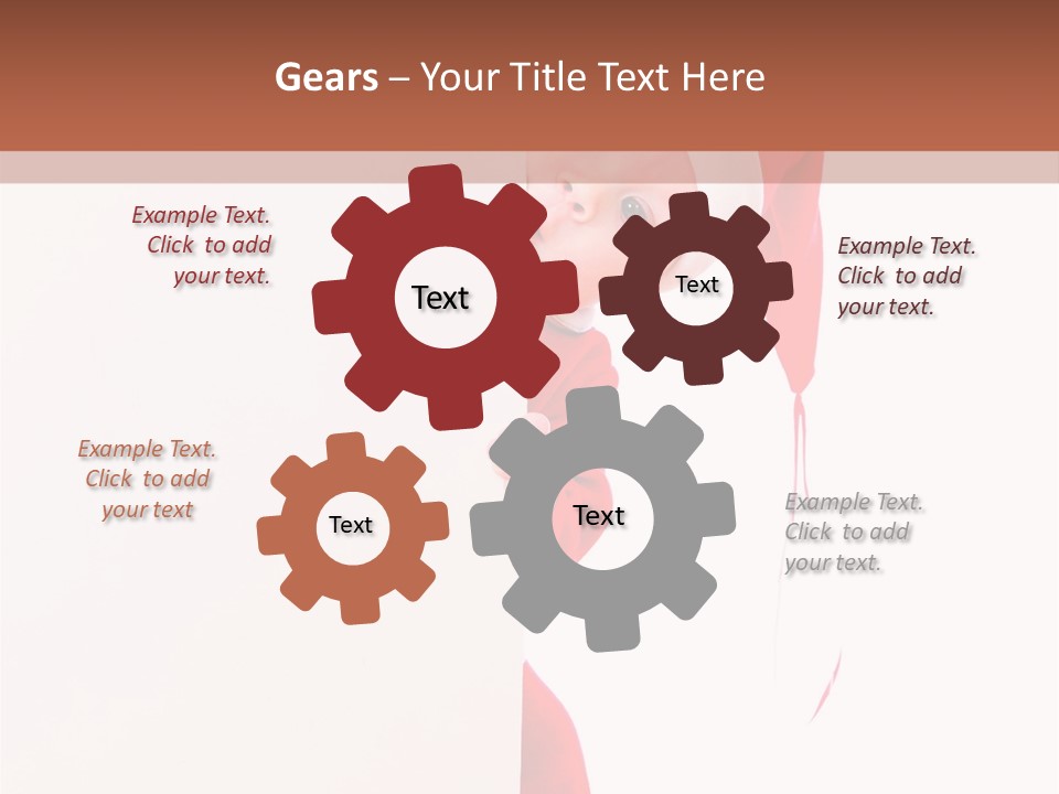 Christmas Baby Hands PowerPoint Template