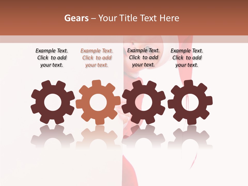 Christmas Baby Hands PowerPoint Template