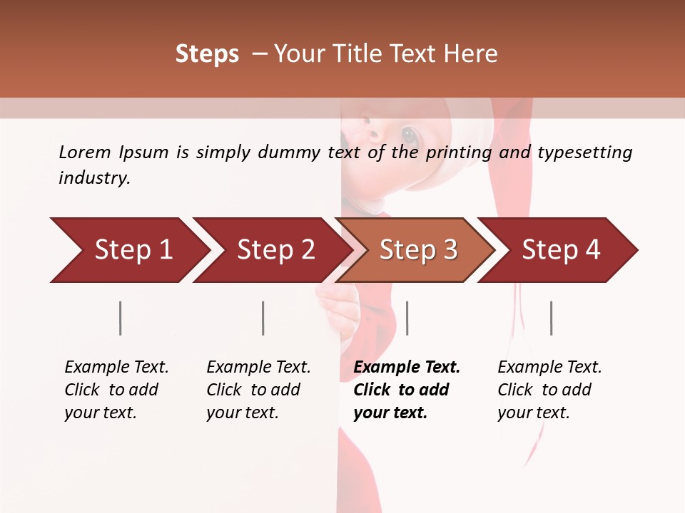 Christmas Baby Hands PowerPoint Template