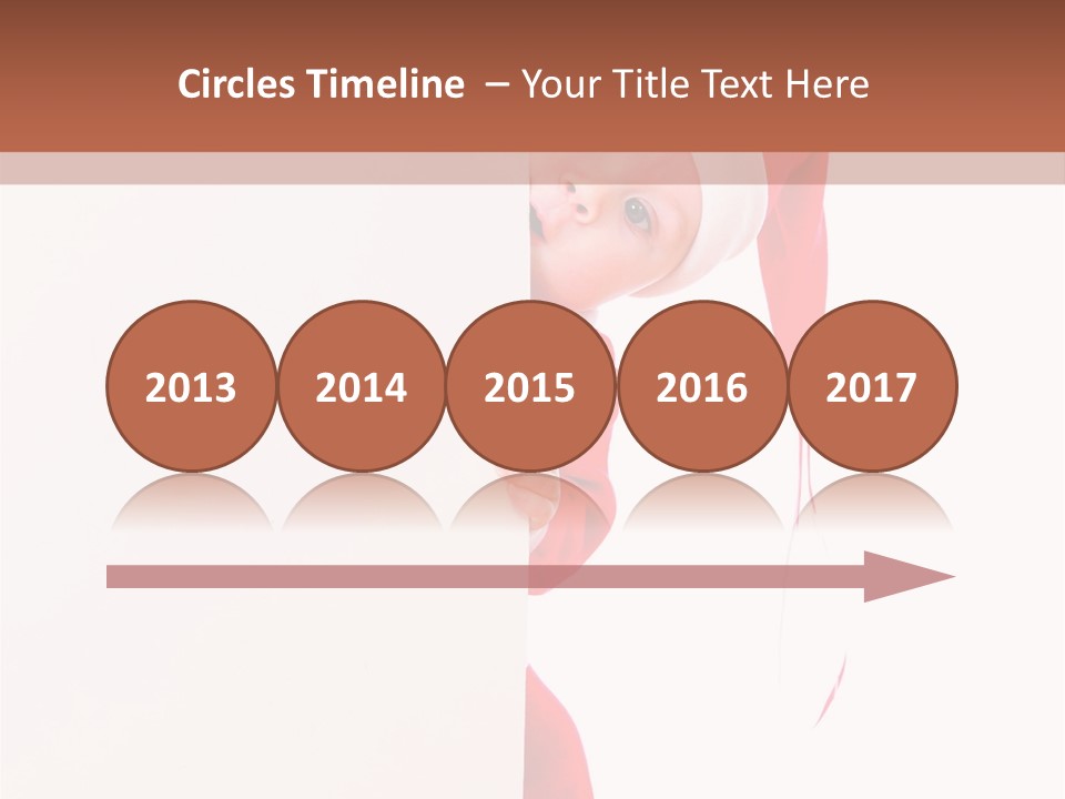 Christmas Baby Hands PowerPoint Template