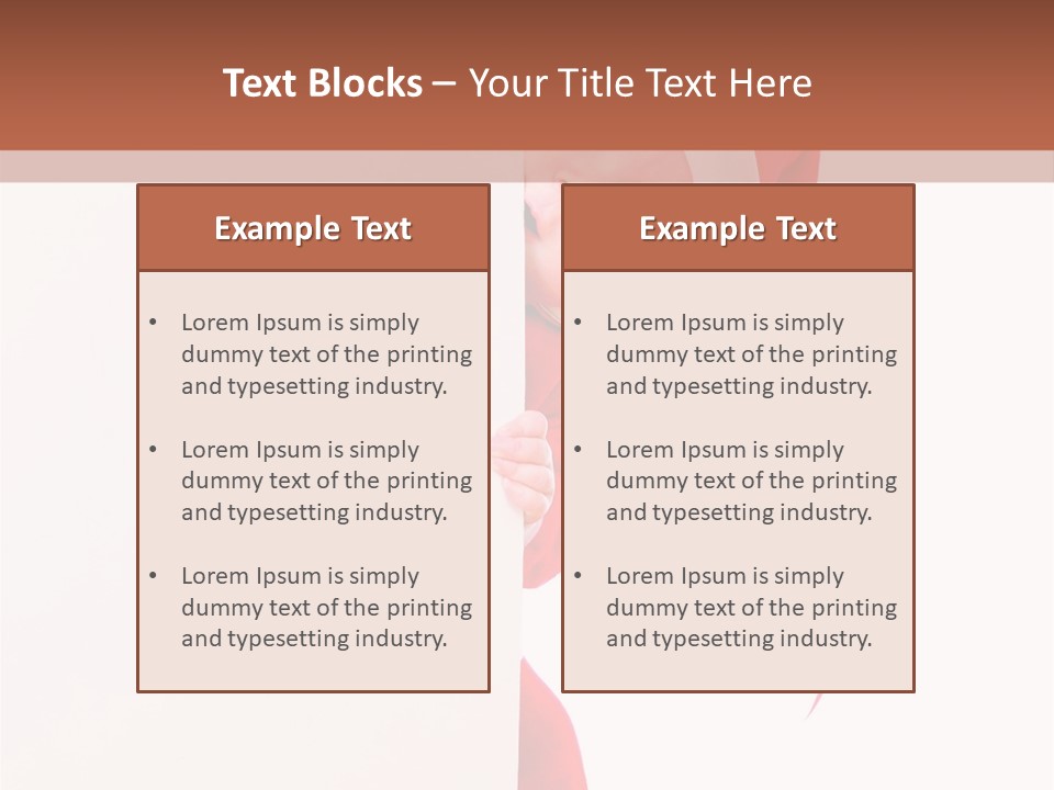 Christmas Baby Hands PowerPoint Template