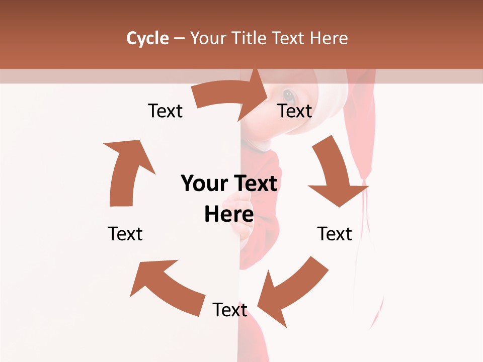 Christmas Baby Hands PowerPoint Template