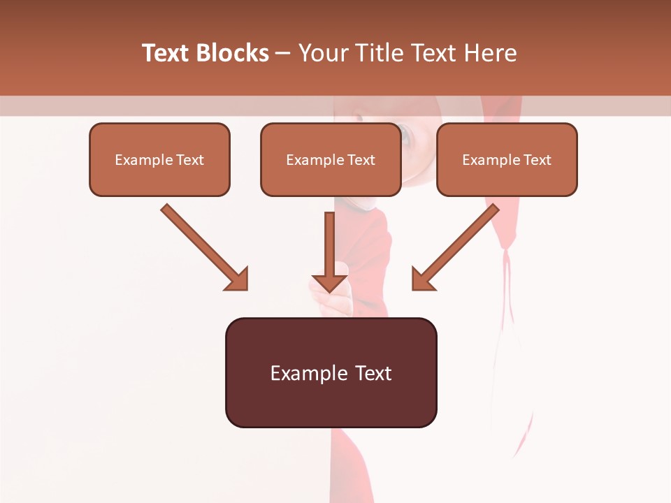 Christmas Baby Hands PowerPoint Template