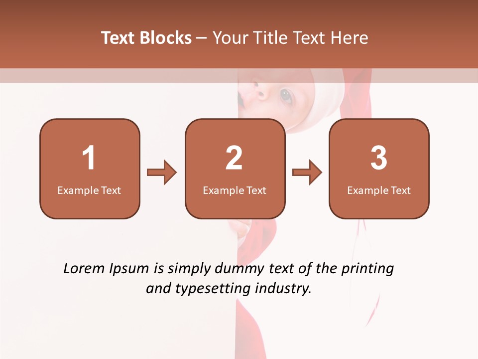 Christmas Baby Hands PowerPoint Template