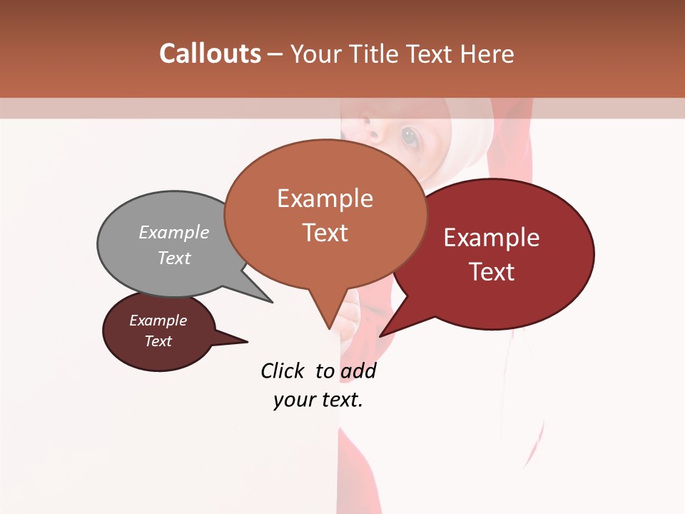 Christmas Baby Hands PowerPoint Template