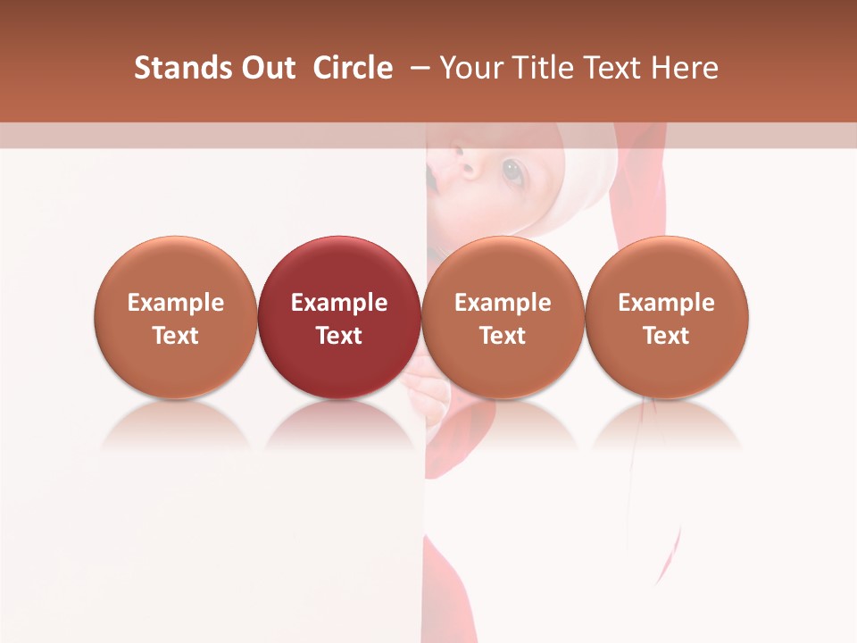 Christmas Baby Hands PowerPoint Template