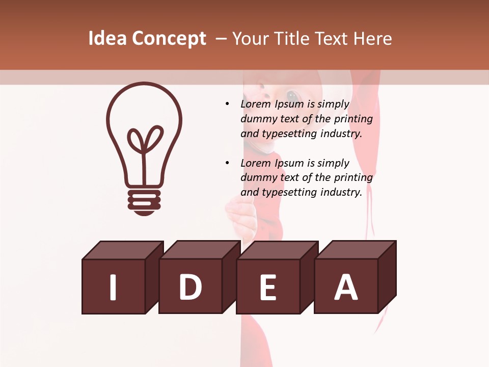 Christmas Baby Hands PowerPoint Template