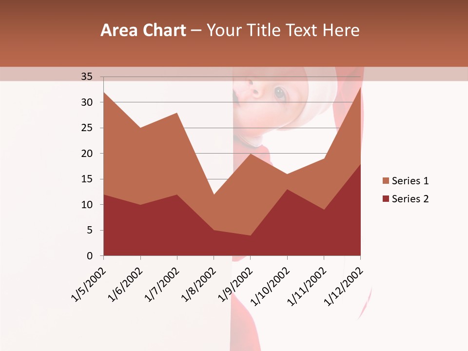 Christmas Baby Hands PowerPoint Template