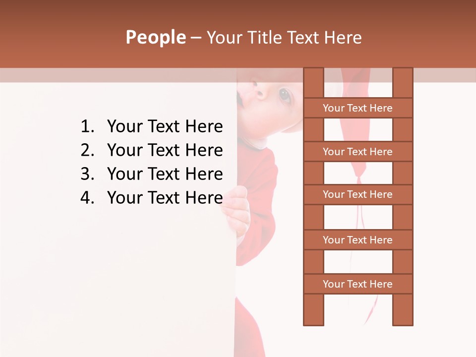 Christmas Baby Hands PowerPoint Template