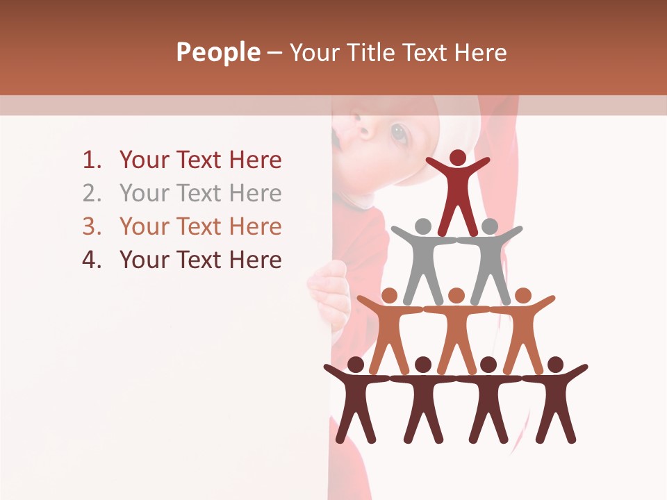 Christmas Baby Hands PowerPoint Template