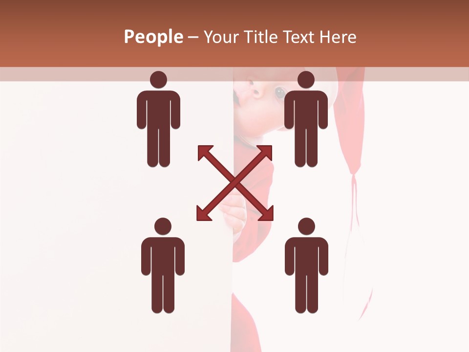 Christmas Baby Hands PowerPoint Template