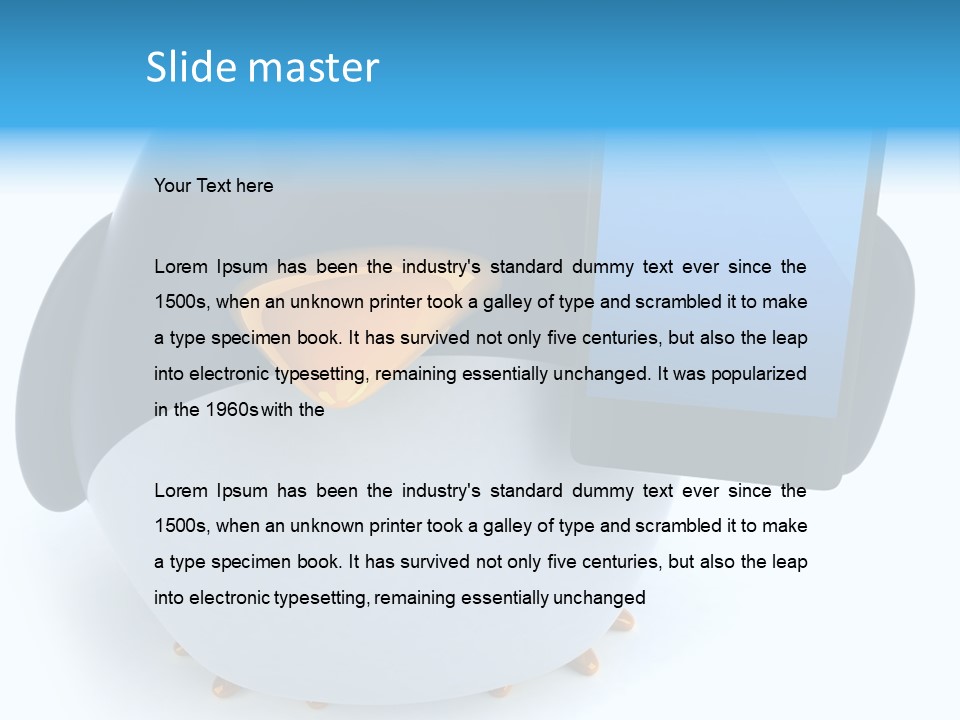 Wilderness Cold White PowerPoint Template