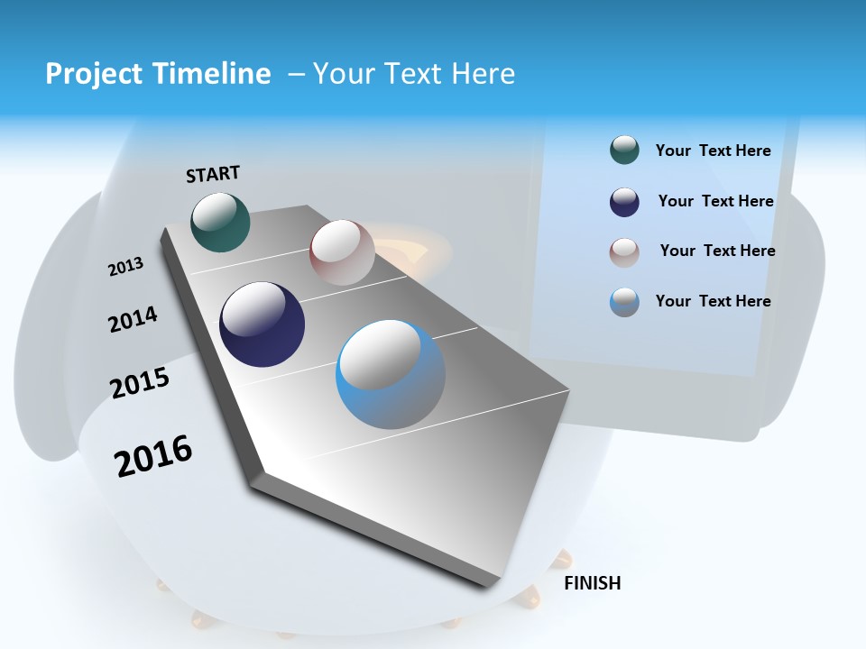 Wilderness Cold White PowerPoint Template