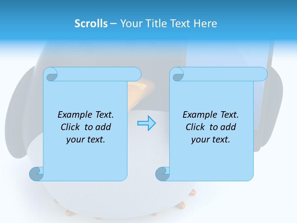 Wilderness Cold White PowerPoint Template