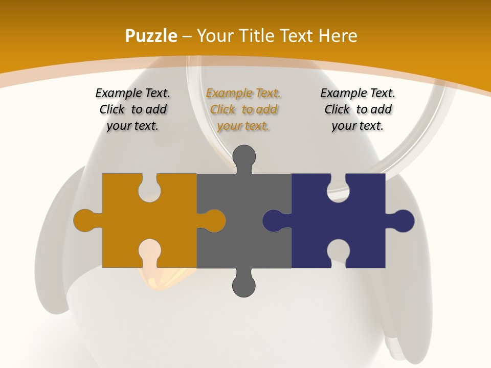 Penguin Funny Beauty PowerPoint Template