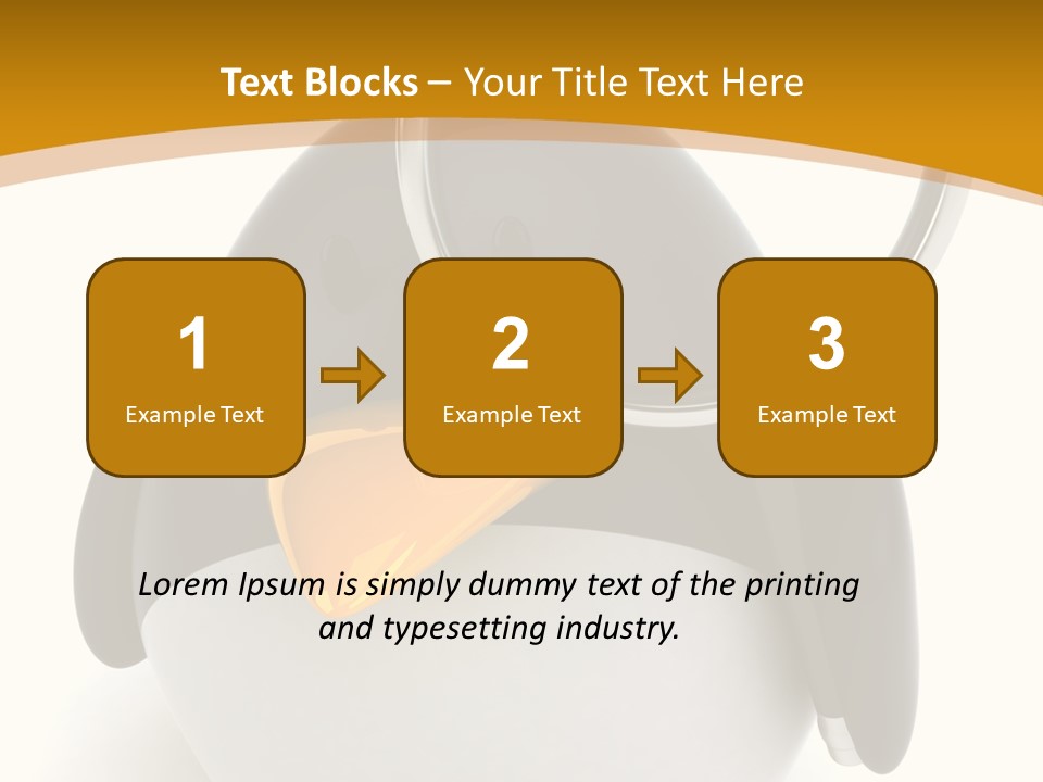 Penguin Funny Beauty PowerPoint Template