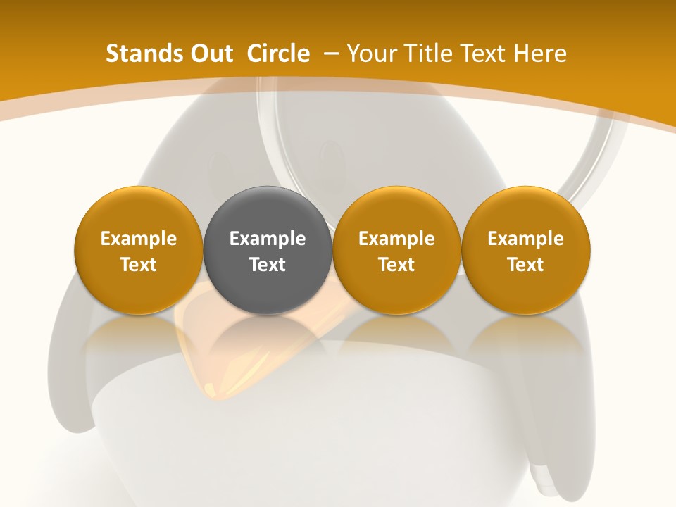 Penguin Funny Beauty PowerPoint Template