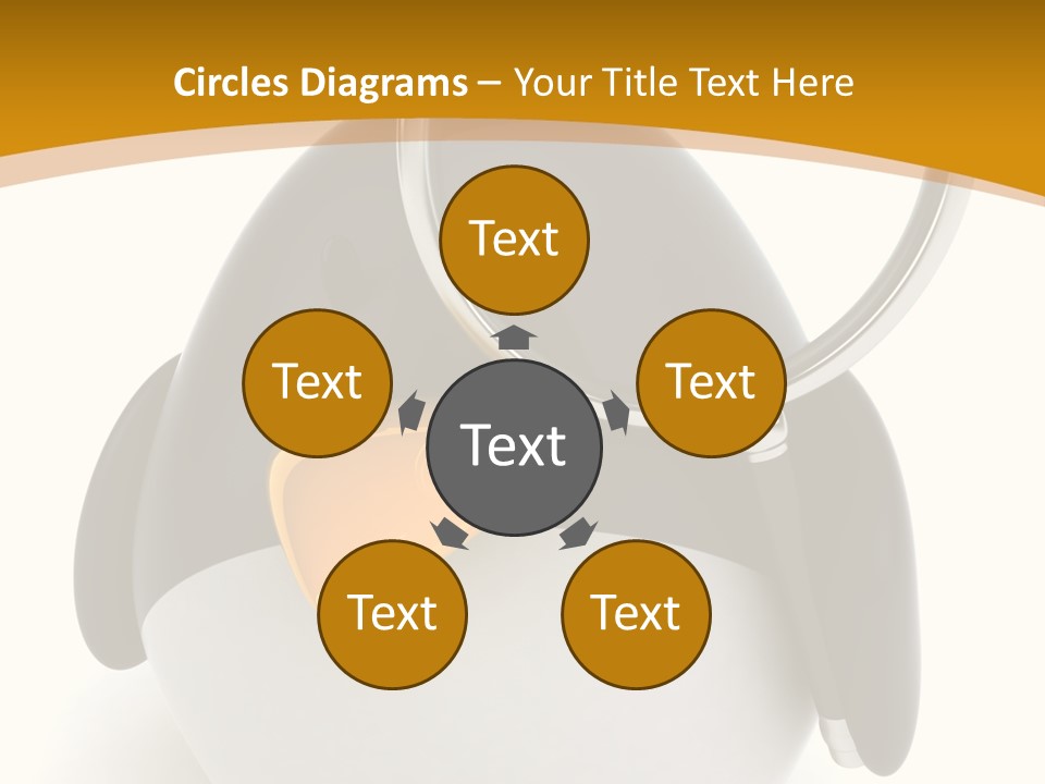 Penguin Funny Beauty PowerPoint Template