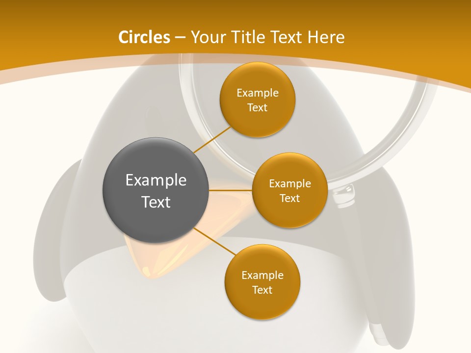 Penguin Funny Beauty PowerPoint Template