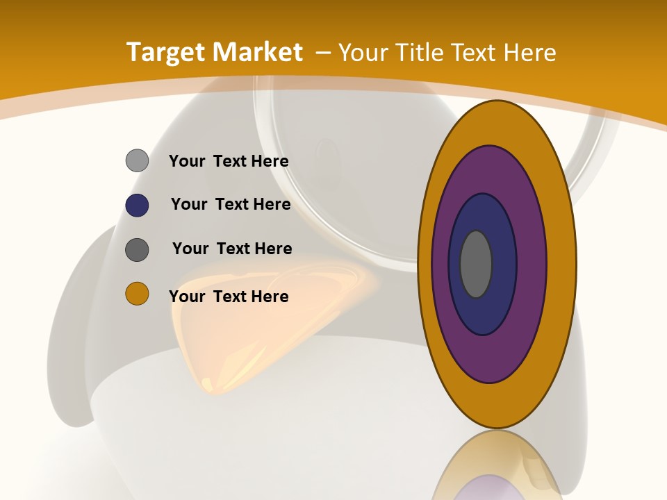 Penguin Funny Beauty PowerPoint Template