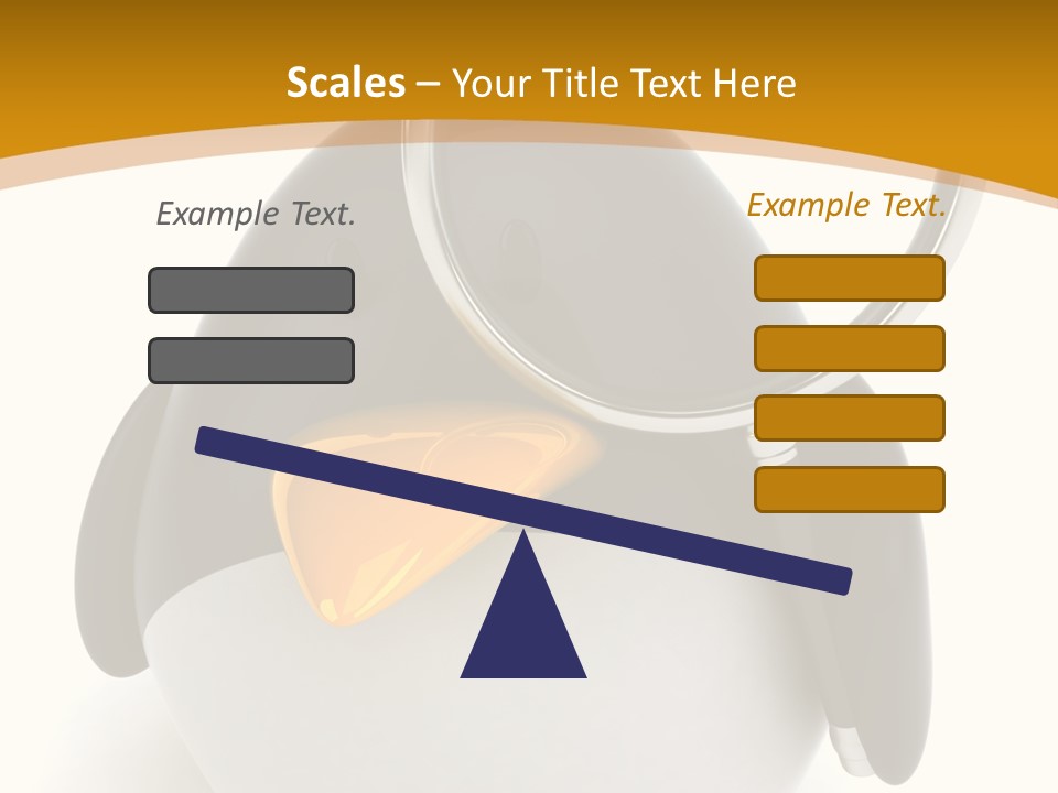Penguin Funny Beauty PowerPoint Template