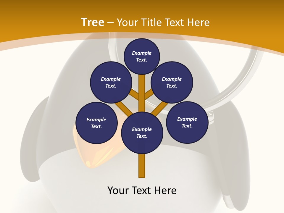 Penguin Funny Beauty PowerPoint Template