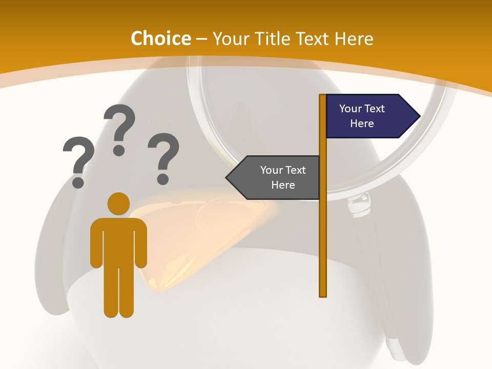 Penguin Funny Beauty PowerPoint Template