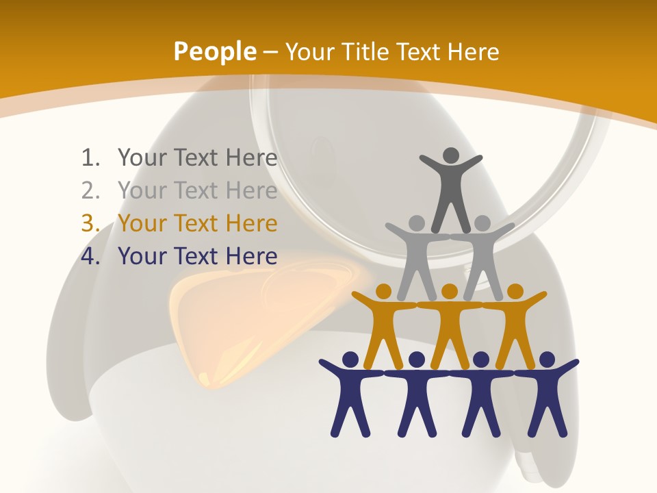 Penguin Funny Beauty PowerPoint Template