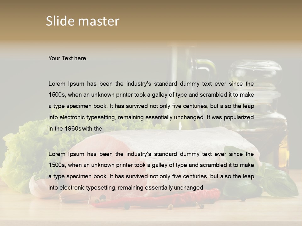 Slice Cutting Cow PowerPoint Template