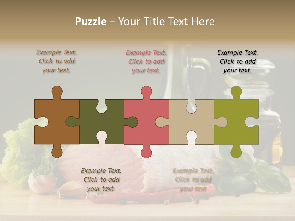 Slice Cutting Cow PowerPoint Template