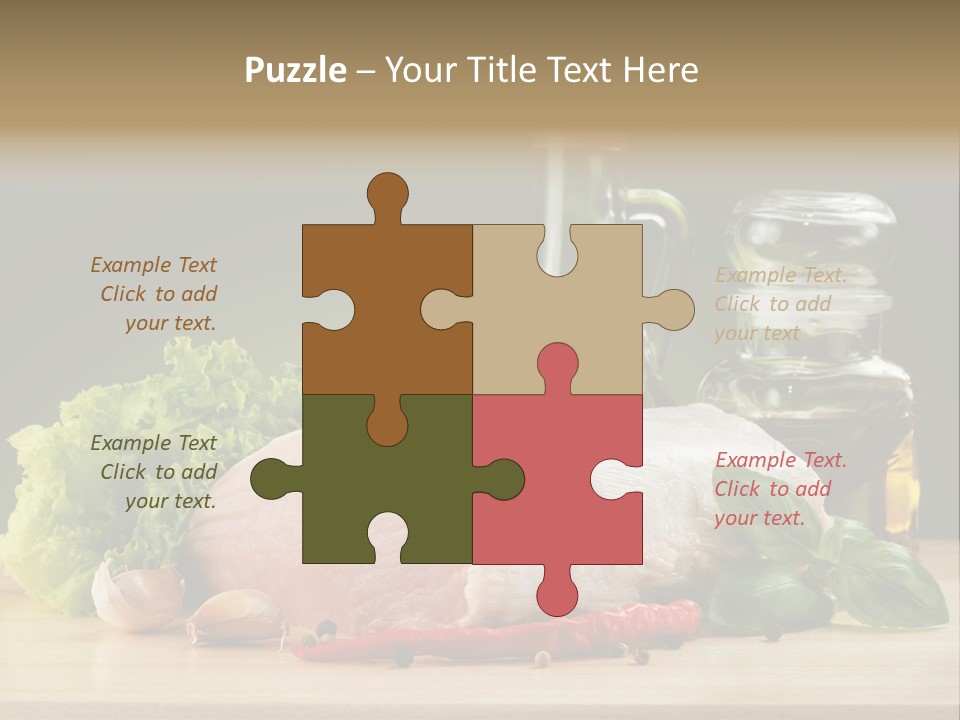 Slice Cutting Cow PowerPoint Template