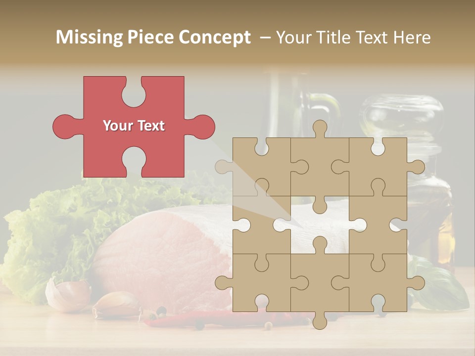 Slice Cutting Cow PowerPoint Template