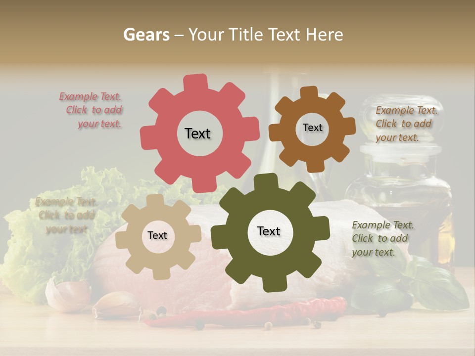 Slice Cutting Cow PowerPoint Template