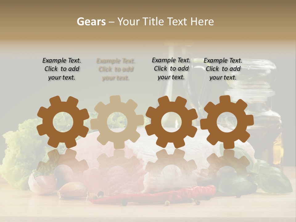 Slice Cutting Cow PowerPoint Template