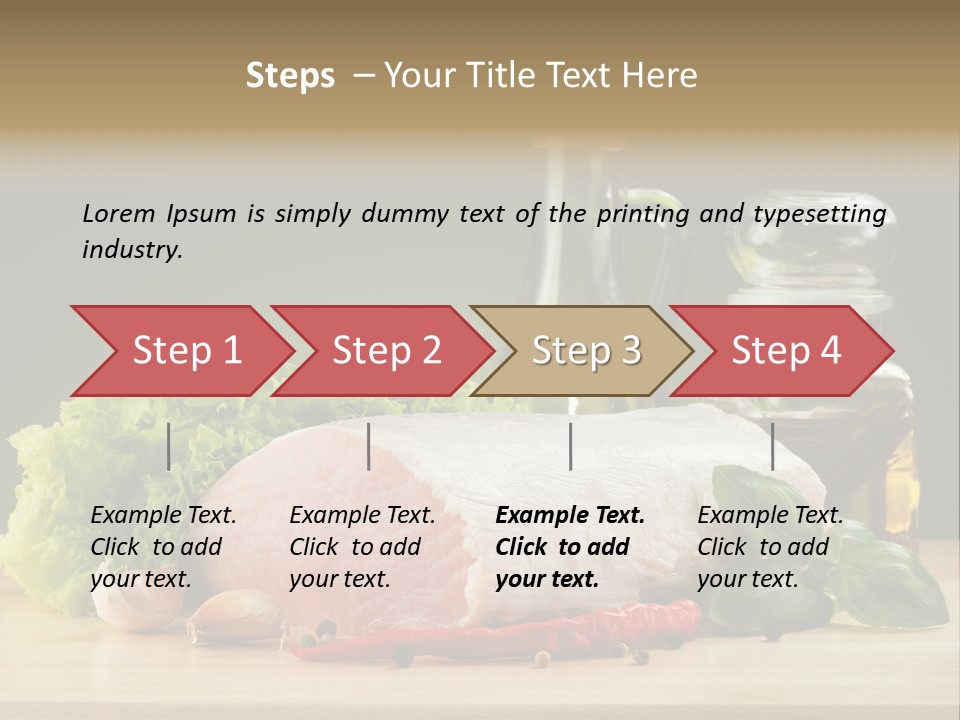 Slice Cutting Cow PowerPoint Template