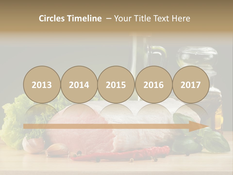 Slice Cutting Cow PowerPoint Template