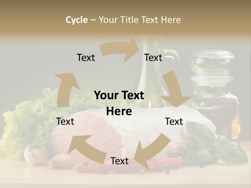Slice Cutting Cow PowerPoint Template